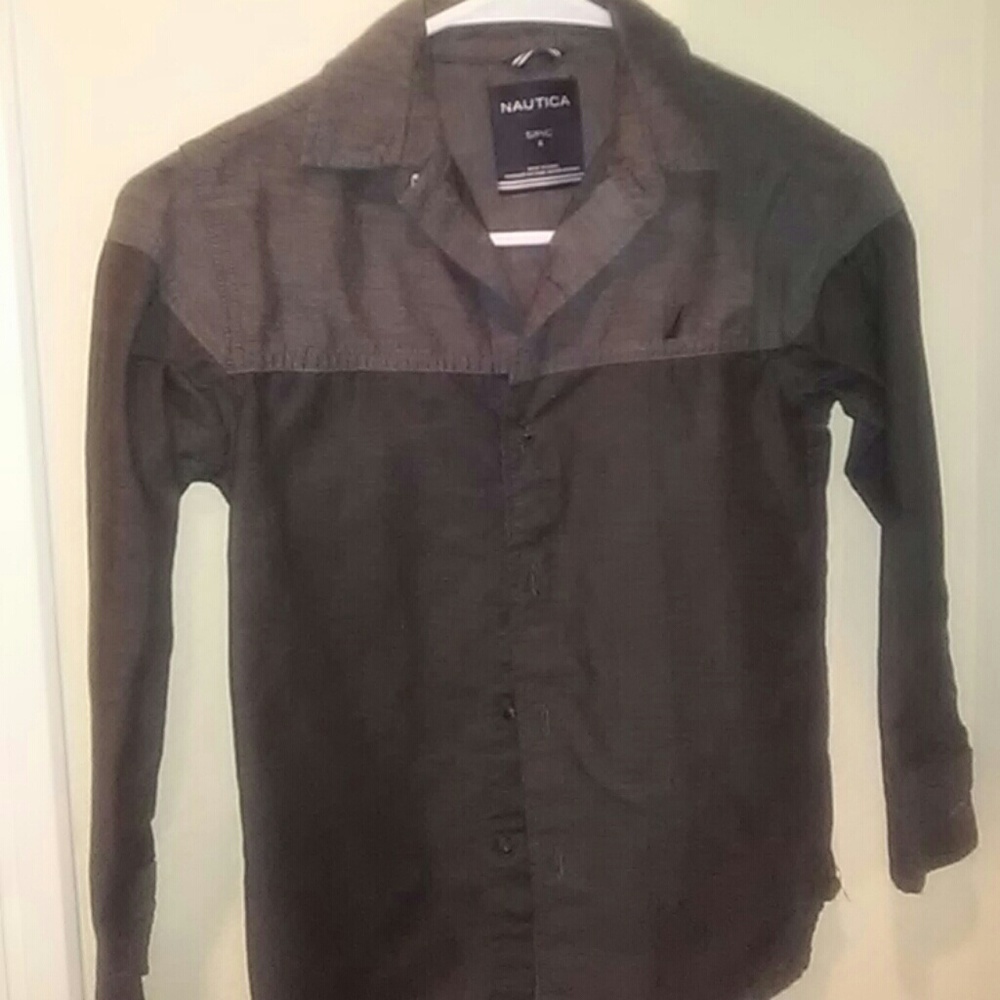 Kids nautica oxford button down long sleeve
